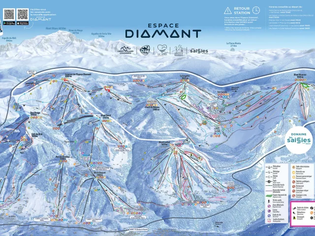 Plan Des Pistes Les Saisies